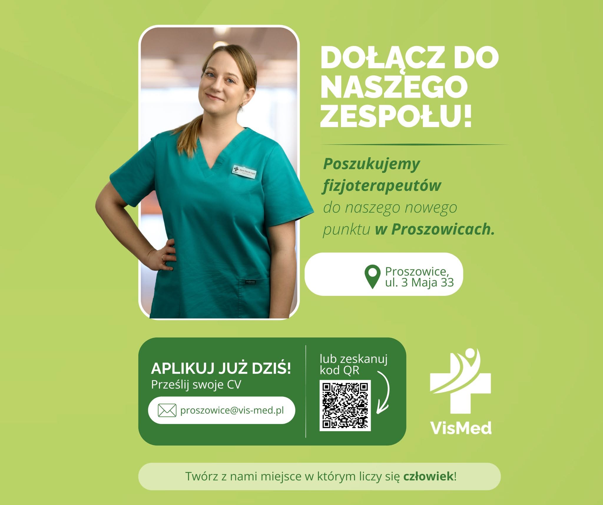 Grafika rekrutacyjna VisMed Proszowice